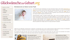 Desktop Screenshot of glueckwuenschezurgeburt.org