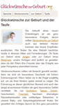 Mobile Screenshot of glueckwuenschezurgeburt.org