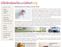 Tablet Screenshot of glueckwuenschezurgeburt.org